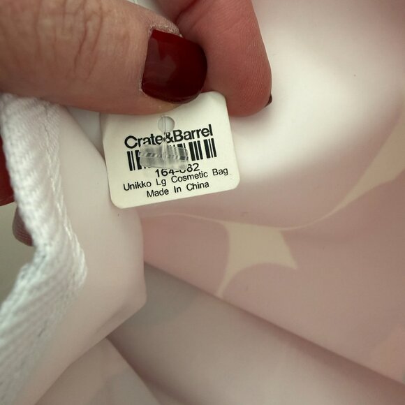 NWT MARIMEKKO Red White Unikko Poppy Cosmetic Bag Pouch - Picture 5 of 12